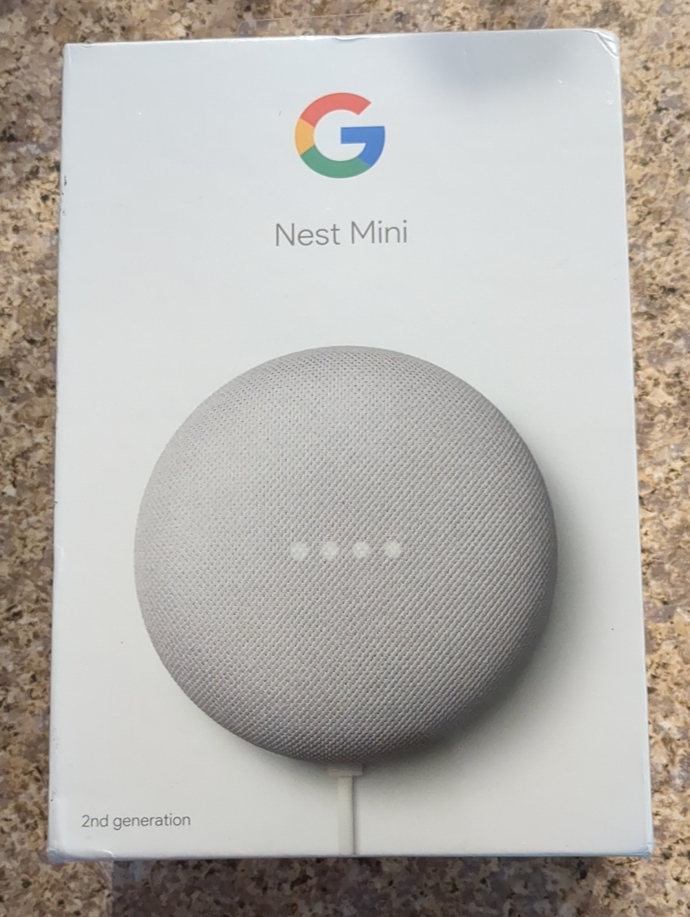 NIB Google Nest Mini 2nd Generation (Chalk) - Sealed Box - Picture 3 of 13